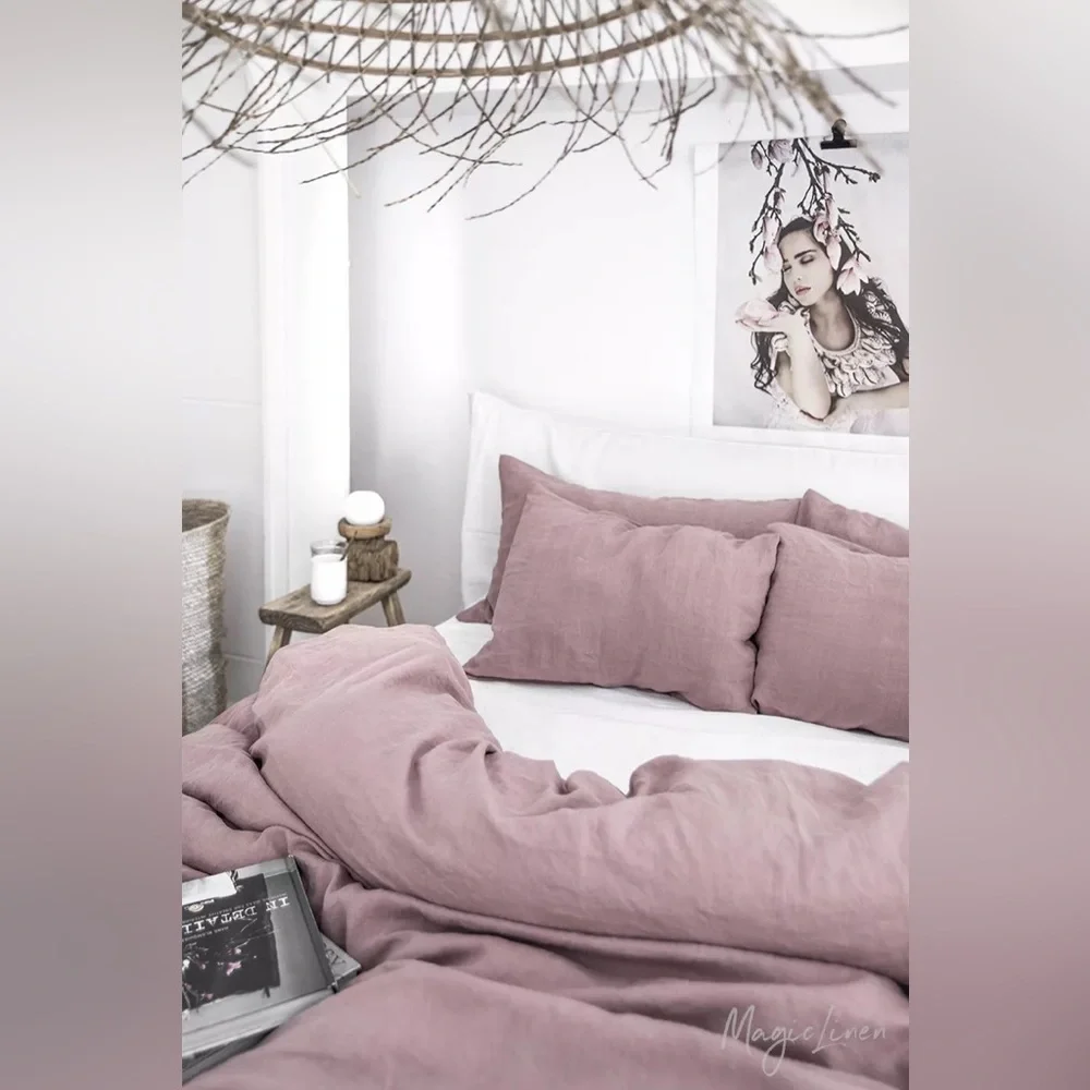 Urban Outfitters x MagicLinen Linen Duvet Cover Size Queen NWT